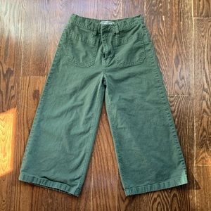 J Crew Point Sur Cropped Wide Leg Pants